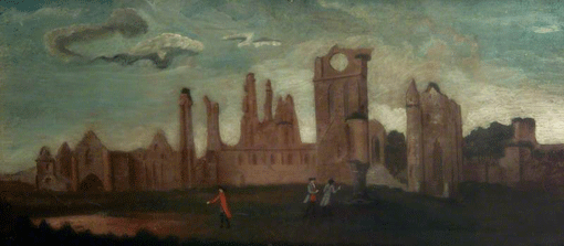 Arbroath Abbey and Civil Block from the South c1750